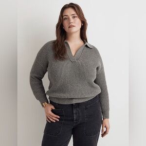 Madewell Waffle-knit Henley Sweater
